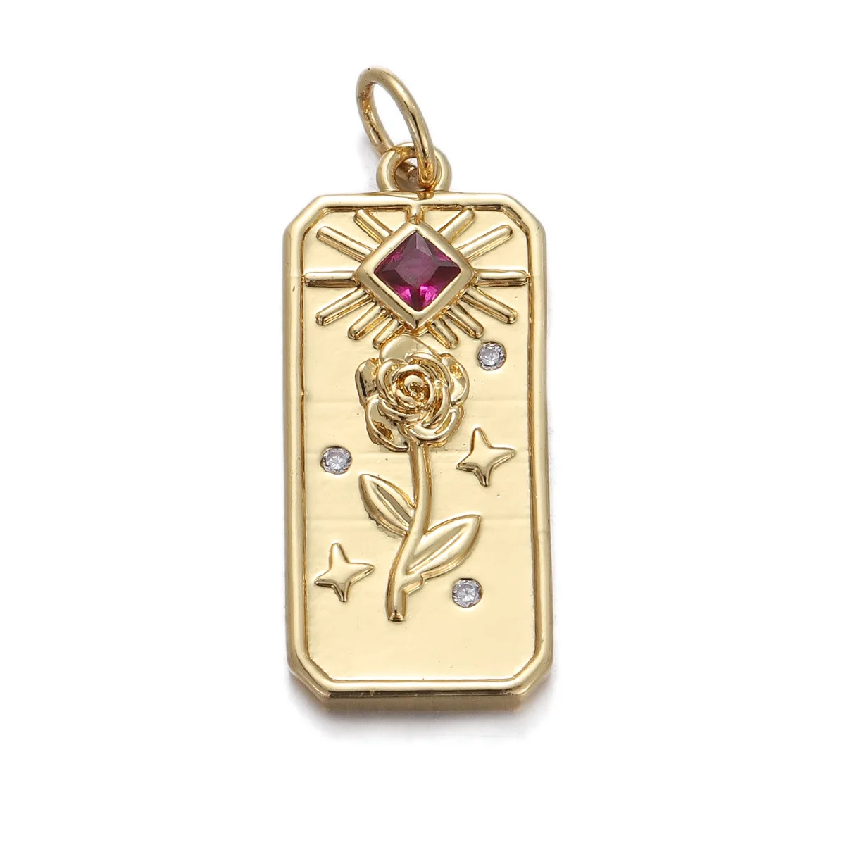 Stylish Chic Customizable Hypoallergenic Rose Planet Key Guitar Zircon Pendant Not Fade Pendant Handmade DIY Jewelry Accessories 2