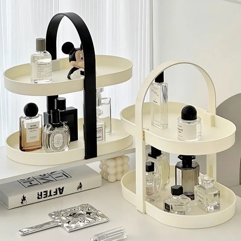 Chic Cosmetic Organizer for Vanity Countertop Skincare Perfume & Lipstick Storage Rack Display Rack for Bedroom Bathroom Dresser 6