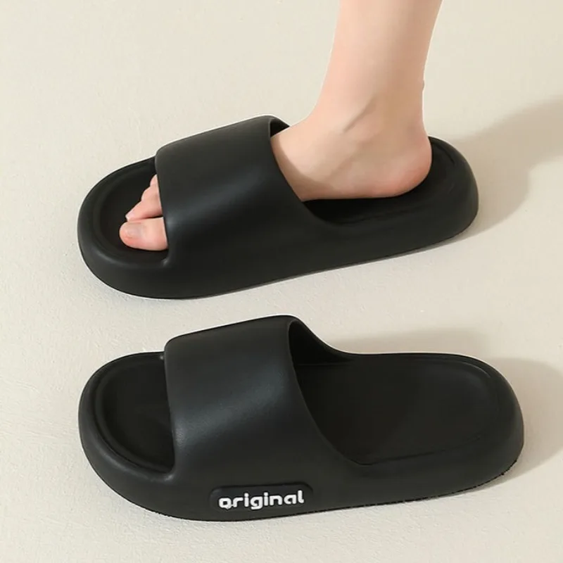 2cm Thick Women's Soft Slippers EVA Thick-Soled Anti-Slip Indoor Outdoor Home Bathroom Comfortable Cushioned Sandals