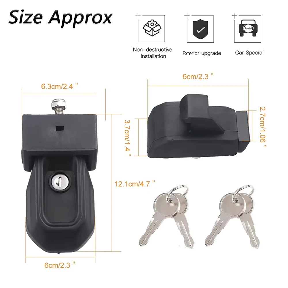 Anti theft hood latches Anti-theft Hood Latches Catch for Jeep Wrangler JL JLU 4XE Rubicon Sahara Sport Gladiator JT-Car Exterior Accessories