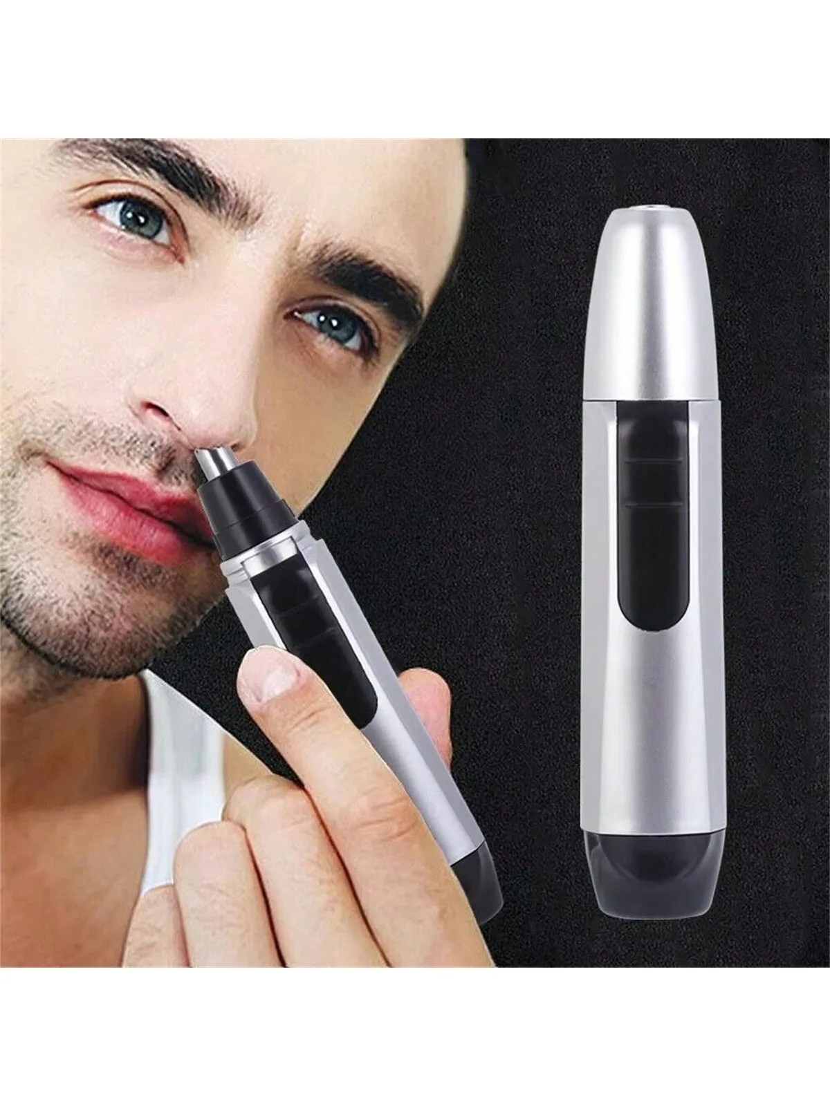 Electric Nose Ear Face Hair Removal Trimmer Fine Tune Eyebrows Noses And Ear Trimmer For Women and Men need Battery