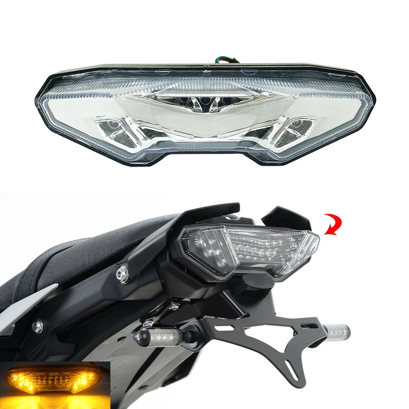 License Plate Tail Frame Bracket With LED Light For Yamaha MT-09 / MT-09 SP (2024-2026) - View #4