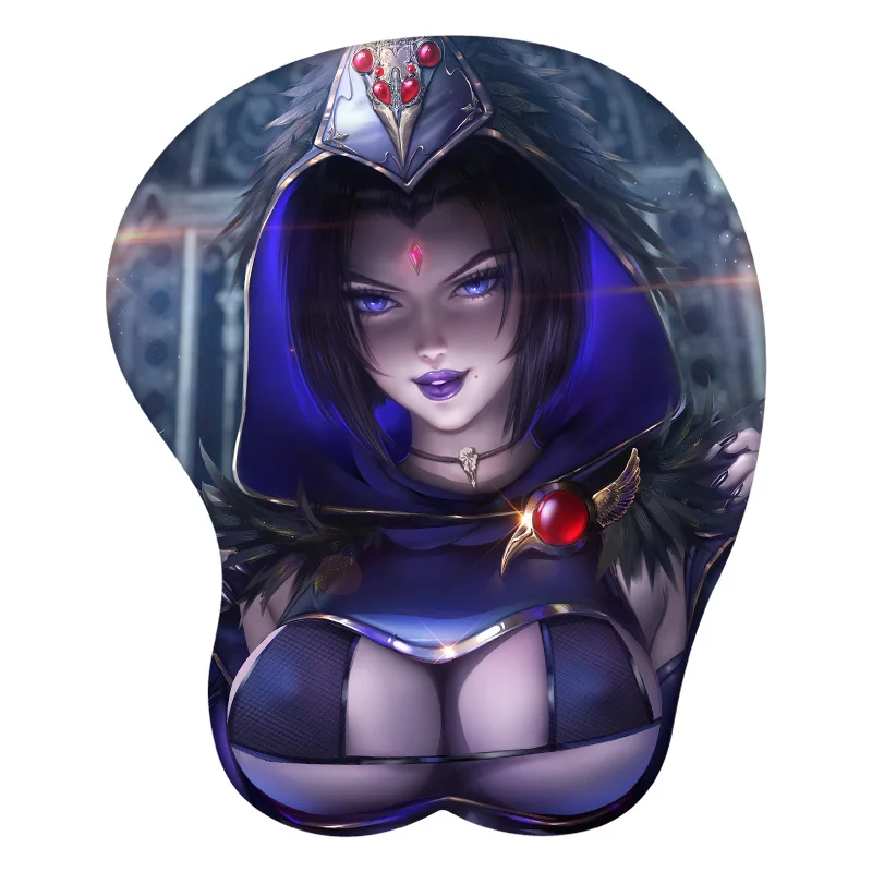 

Raven аниме 3D коврик для мыши, подставка для запястья, Настольный коврик для мыши, коврик, геймерский аксессуар