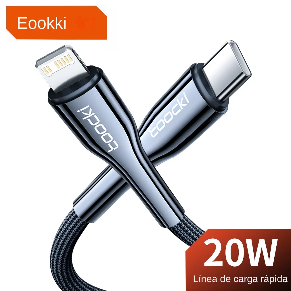 Toocki 20W PD Cable USB C para iPhone 14 13 12 Pro Max Cargador rápido
