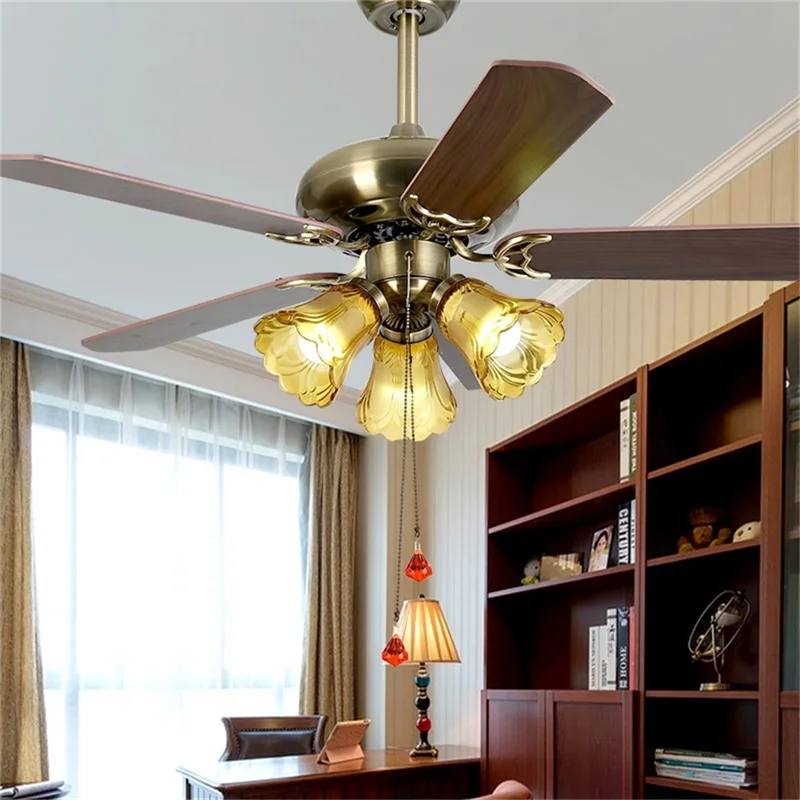 Nordic Ceiling Fan With Lights and Remote Control Modern LED Chandelier Fan Lighting Decor Dining Living Room Ceiling Lamp