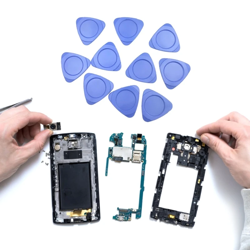 100Pcs AntiStatic Opening Pry Tools Kits, Thin Plastic Guitar Picks for Phone Tablet PC Computer Watch Repair