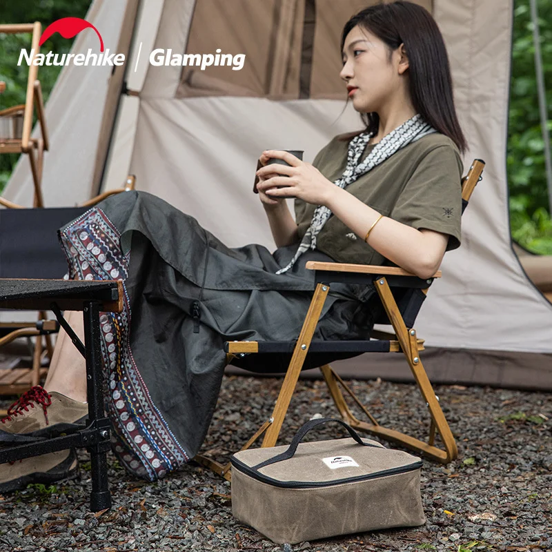 Camping Storage Bag Square Portable Outdoor Sundry Bag Travel Tableware Storage