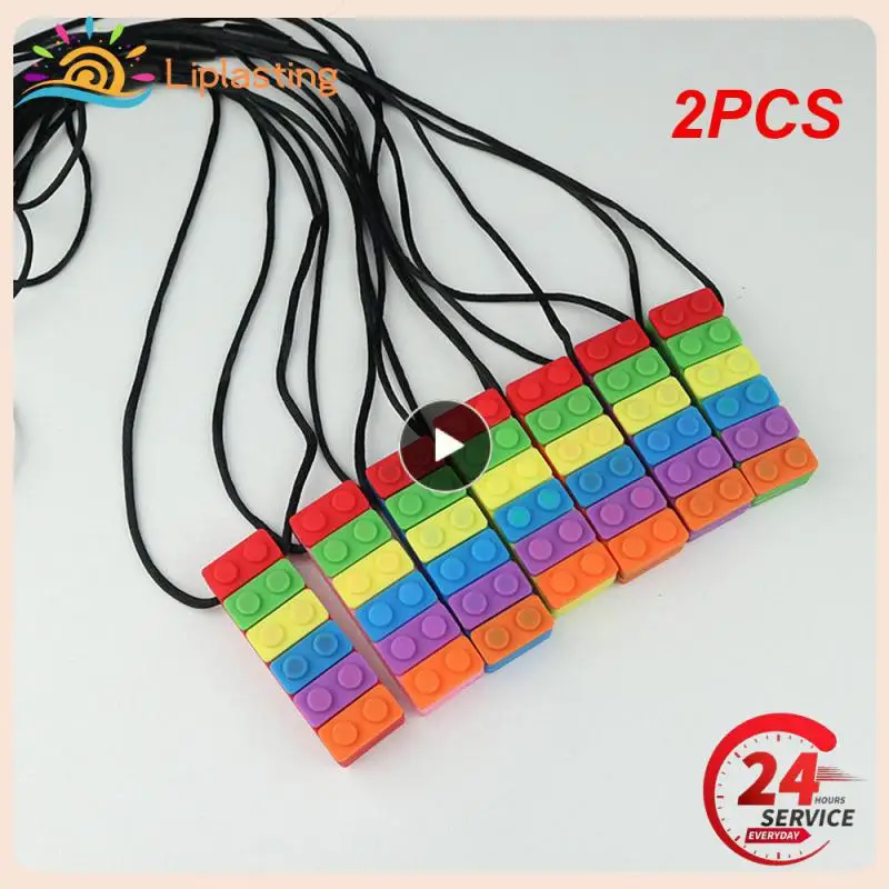

Childrens Chew Toys Baby Teething Toys Chew Necklace Chewing Gum Function Flexible Baby Teething Stick Chew Tool