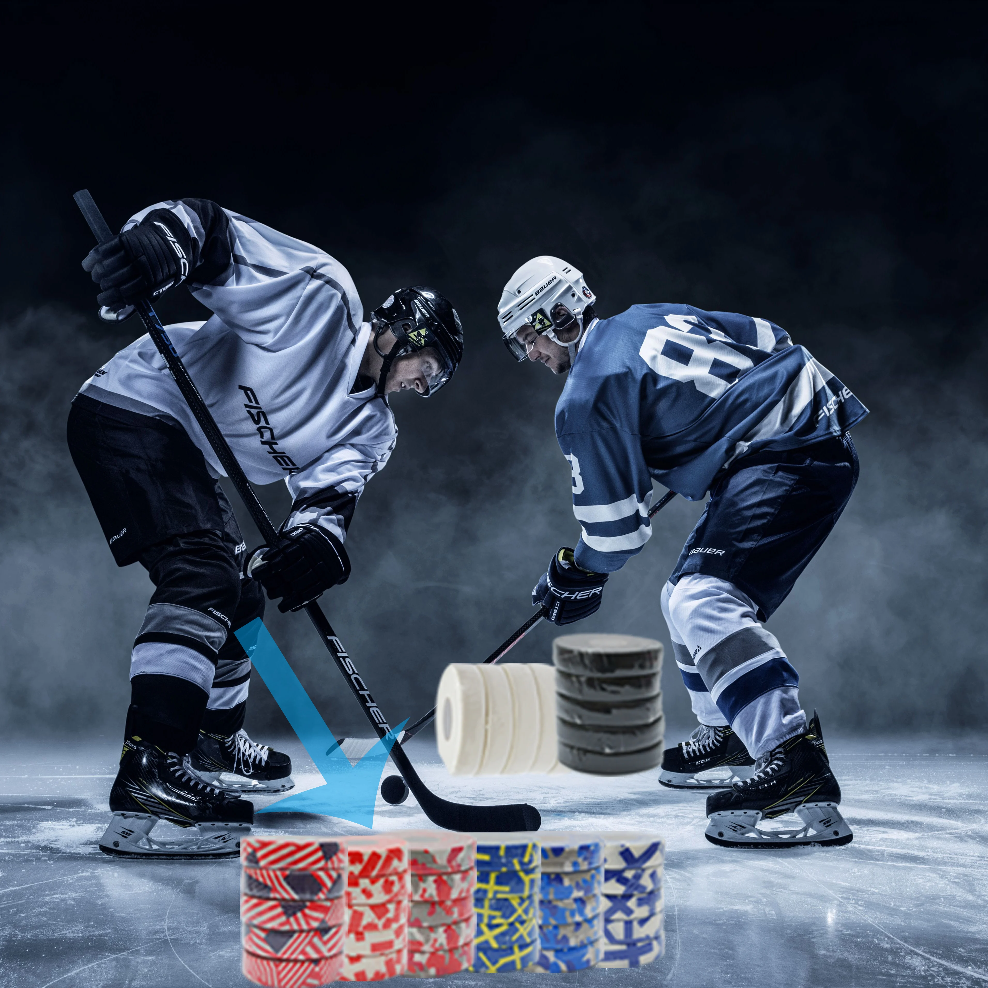 Ice Hockey Cloth Tape 82ft Water Resistant Sports Tape Roller Hockey Wrapping Belt Stick Tapes for Sports Badminton Grip hockey tape