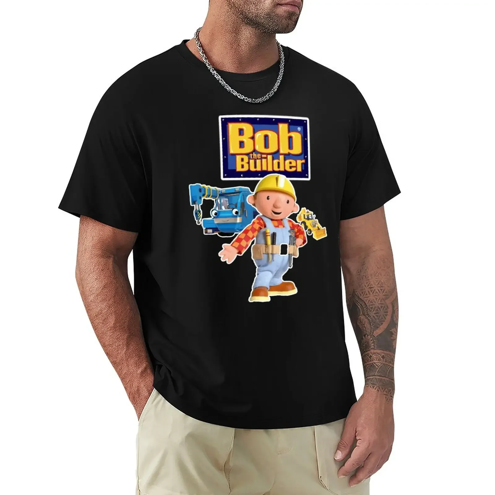 

Bob The Builder Abstract T-Shirt summer tops funny t shirts man clothes Men's t shirts