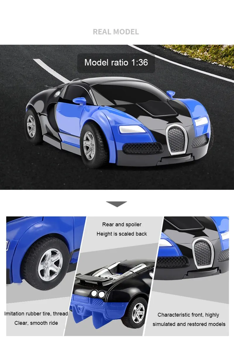 Jouet transformer robot Bugatti Chiron