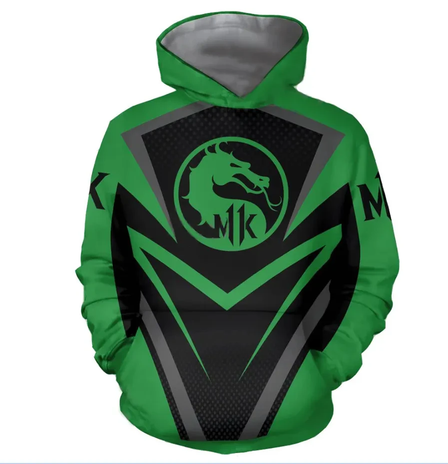 thumbnail image 4 of Sudadera con capucha para hombre con estampado 3D de Mortal Kombat, ropa de calle, hip hop, para exteriores, para montar en motocicleta, sudadera informal de moda para hombre, 4 of 5