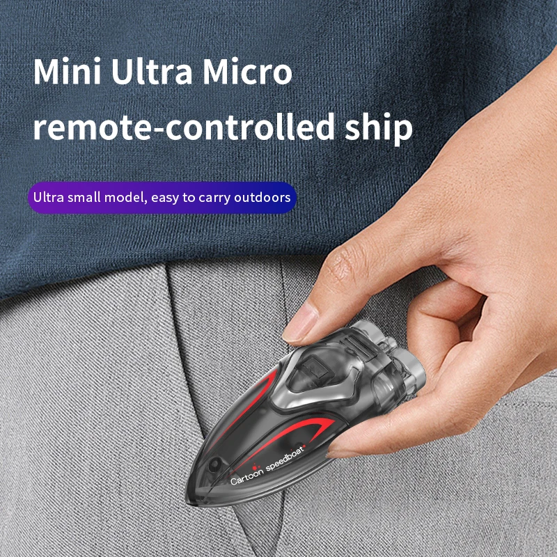 Remote Control Boat Mini Rc Boat Children Toys Remote Control Ship for Pool Radio-Controlled Speedboat Kids Gift Waterproof Water Electric Toys remote control boat