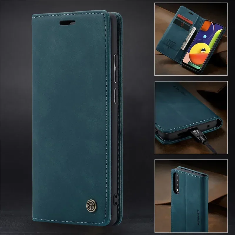 Premium Flip Leather Wallet Card Case - Elegant Protective Cover