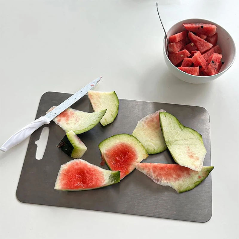 Lasting Durable Titanium Cutting Board 100% Pure Titanium Kitchen Cutting Board Double-sided Medical Grade Pad