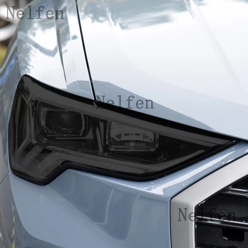 

Car Accessories Car Headlight Protective Film Smoked Black TPU Sticker Anti Scratch Repair For Audi Q3 R8 2019-2022