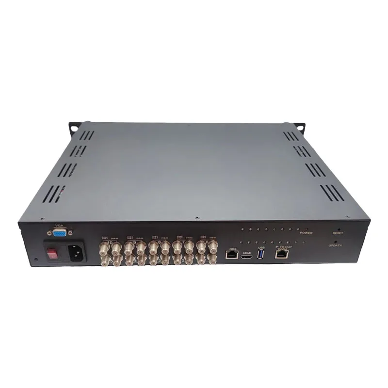 IPTV 스트리밍 서버 튜너, IP 라이브 + 주문형 RF-IPTV DVB-S2 DVB-T2 DVB-C, ISDBT 리시버 복조기, TV 시스템 올인