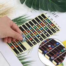 

1 Pcs Learning to Play with a Note Sticker & 10pcs Guitar Sticker Pick Set