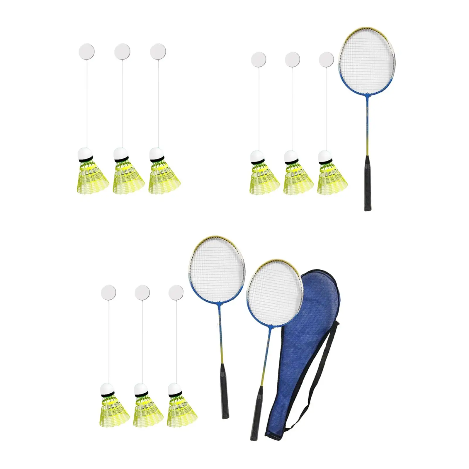 

Badminton Solo Trainer Self Training Badminton Solo Practice Badminton Training Device for Games Sports Fitness Exercise Home