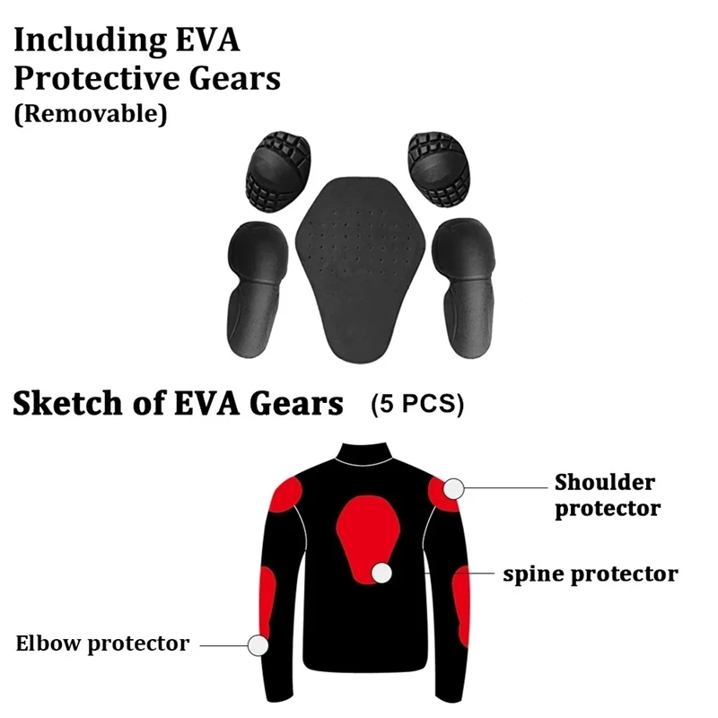 Breathable motorcycle jacket full specifications