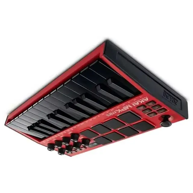 AKAI Professional MPK Mini MK3 - 25 Key USB MIDI Keyboard Controller With 8 Backlit Drum Pads, 8 Knobs Music Production Piano