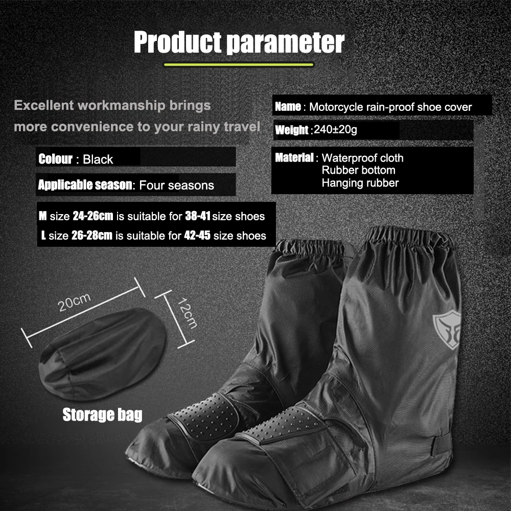 Motorcycle Gear Shift boots Cover Riding Waterproof Protective Cover Thickened Oxford Cloth Motorcycle Rainproof Shoe