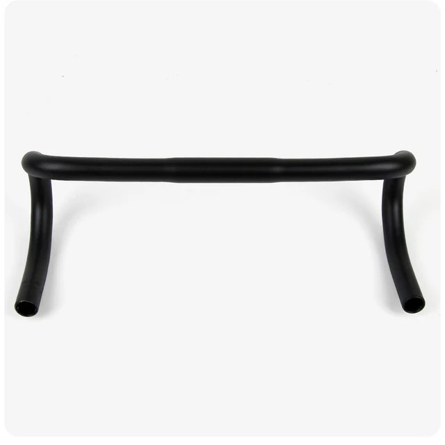 Manubrio Piegato Per Bici - Lega Alluminio 25.4x420mm, Nero