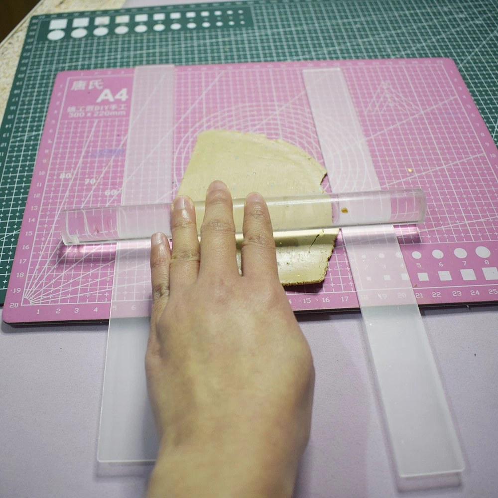 2/3/4/5mm Rolling Pin Guides Rail for Clay Pottery Thickness Strips