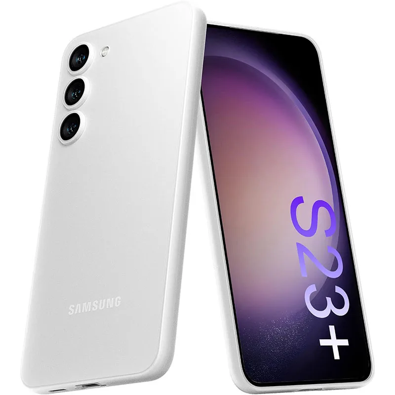 Original Matte Silicone Soft Case For Samsung Galaxy S23 Ultra Fe S24 Ultra Plus Funda Ultra Thin Back Cover For Galaxy S24 Plus