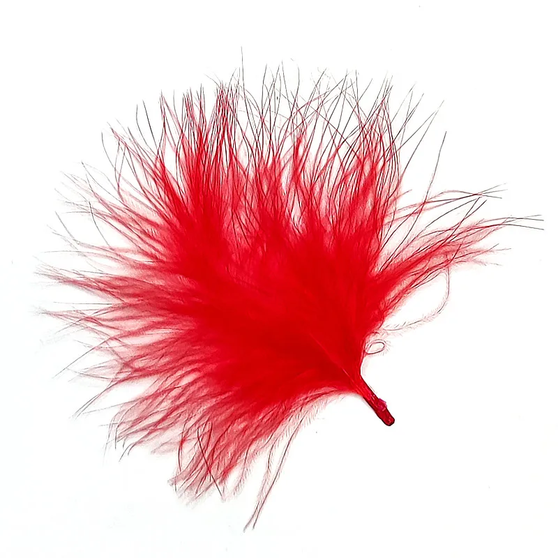 Ausgewählte 50 Stück Truthahn-Marabou-Federn zum Fliegenbinden für Wooly Bugger Leech Streamer Fliegenbindematerialien – Detail 4