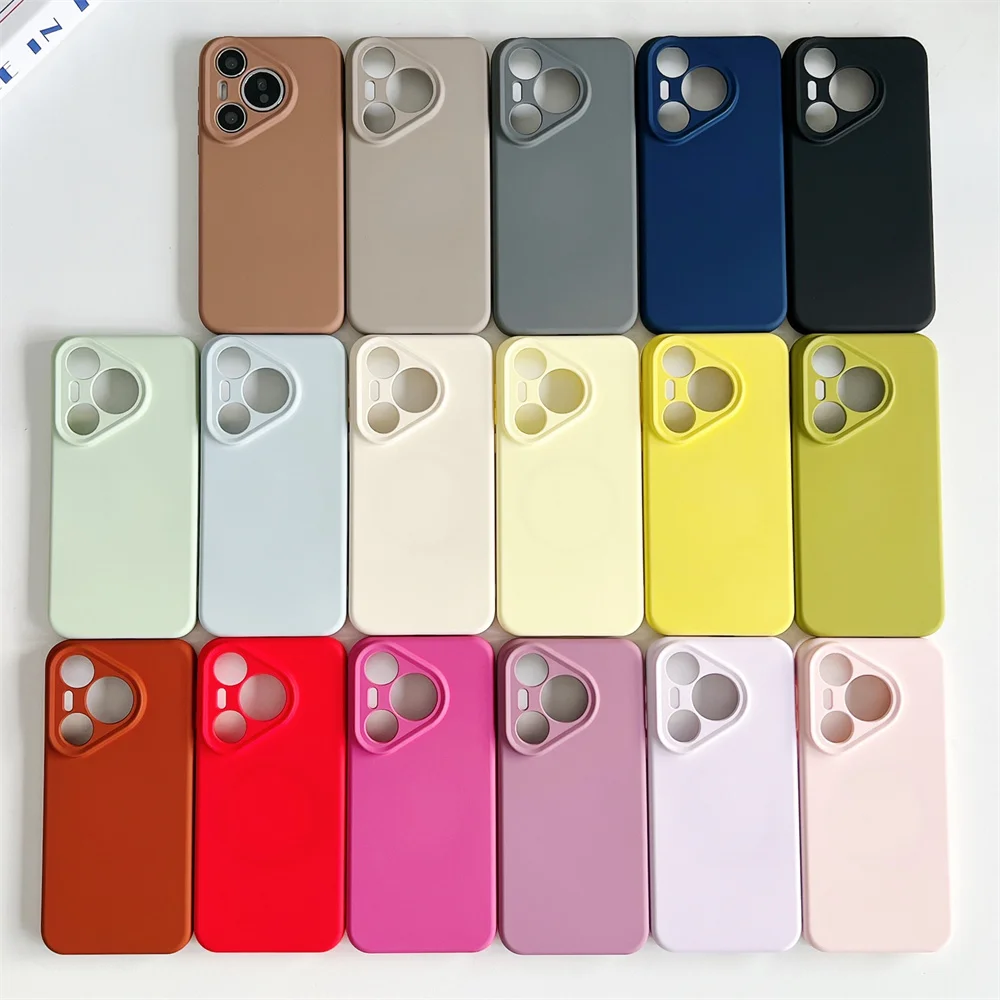 Premium Soft Liquid Silicone Magnetic Case – Luxurious Protection with MagSafe Compatibility