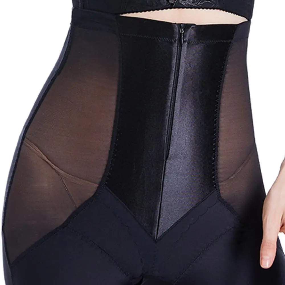 

Comfortable Shaping Pants High Waist Zippered Body-shaping Pants Comfortable Tummy Lift Shapewear for Women Breathable Tummy