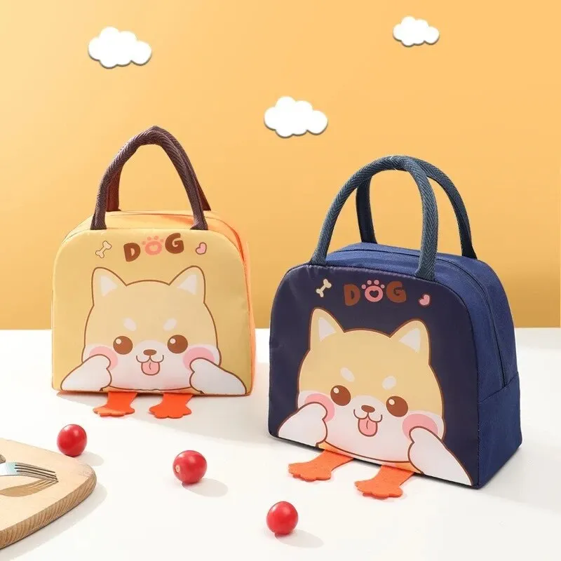Shiba Inu Outdoor Picnic Portable Portable Lunch Bag with Rice Insulated Lunch Box Bag 2