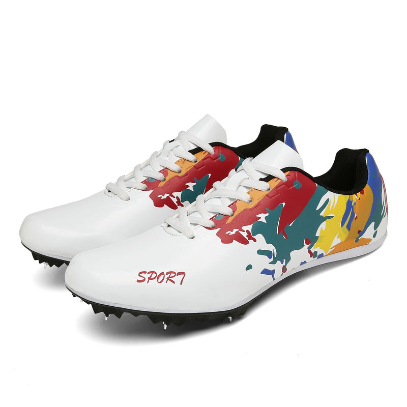 White Splash Sprint Track Spikes