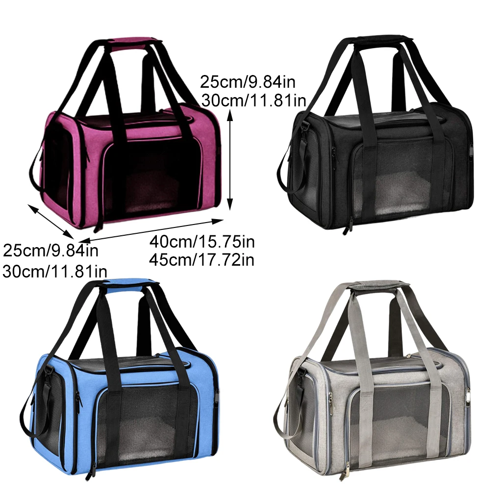 Cat Carrier Waterproof Polyester Bag With Mesh Panels For Ventilation Pet Carrier Cat Cage Cage Dog