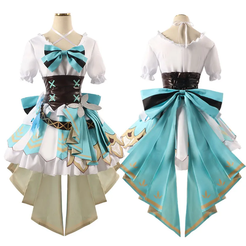 

Venti Cosplay Game Genshin Impact Venti Cosplay Costume Doujin Lolita Dress Women Halloween Carnival Idol Dress Girl Gift