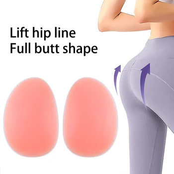 1 Pair Buttocks Enhancers Comfortable Inserts Removable Push Up Buttocks Contour Hip Silicone Butt Pads Men Women Fake Butt Pads 1