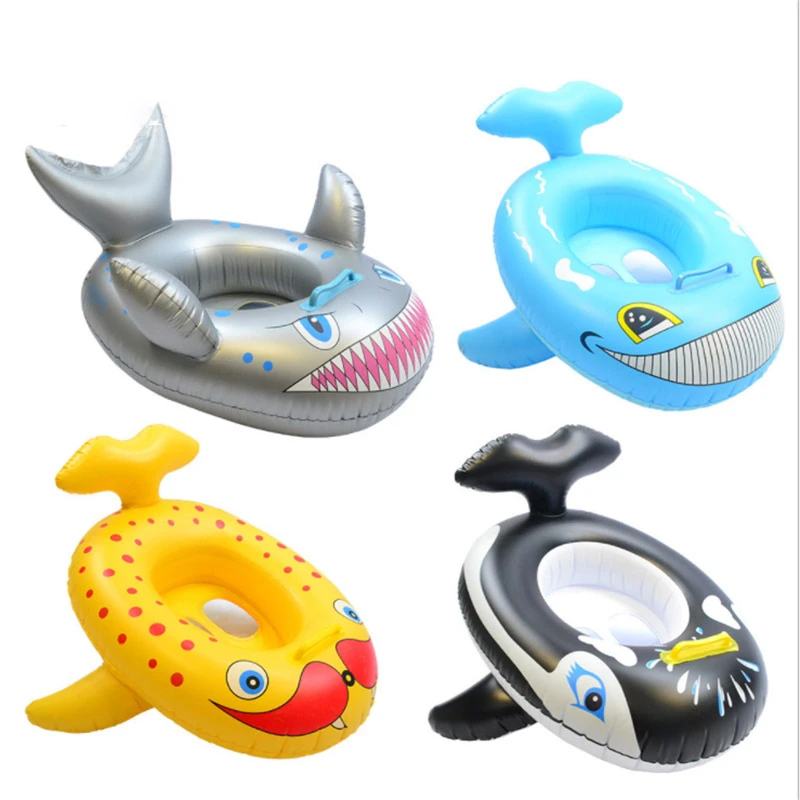 Flotador de asiento para Bebé y Niño, asiento inflable para playa, de dibujos animados, ballena, Delfín, natación, barco, juguetes de diversión con agua|Balsas de piscina e - AliExpress
