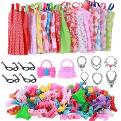 Deluxe Doll Wardrobe Collection: Fashion Dresses, Stylish Accessories & More (32pcs)