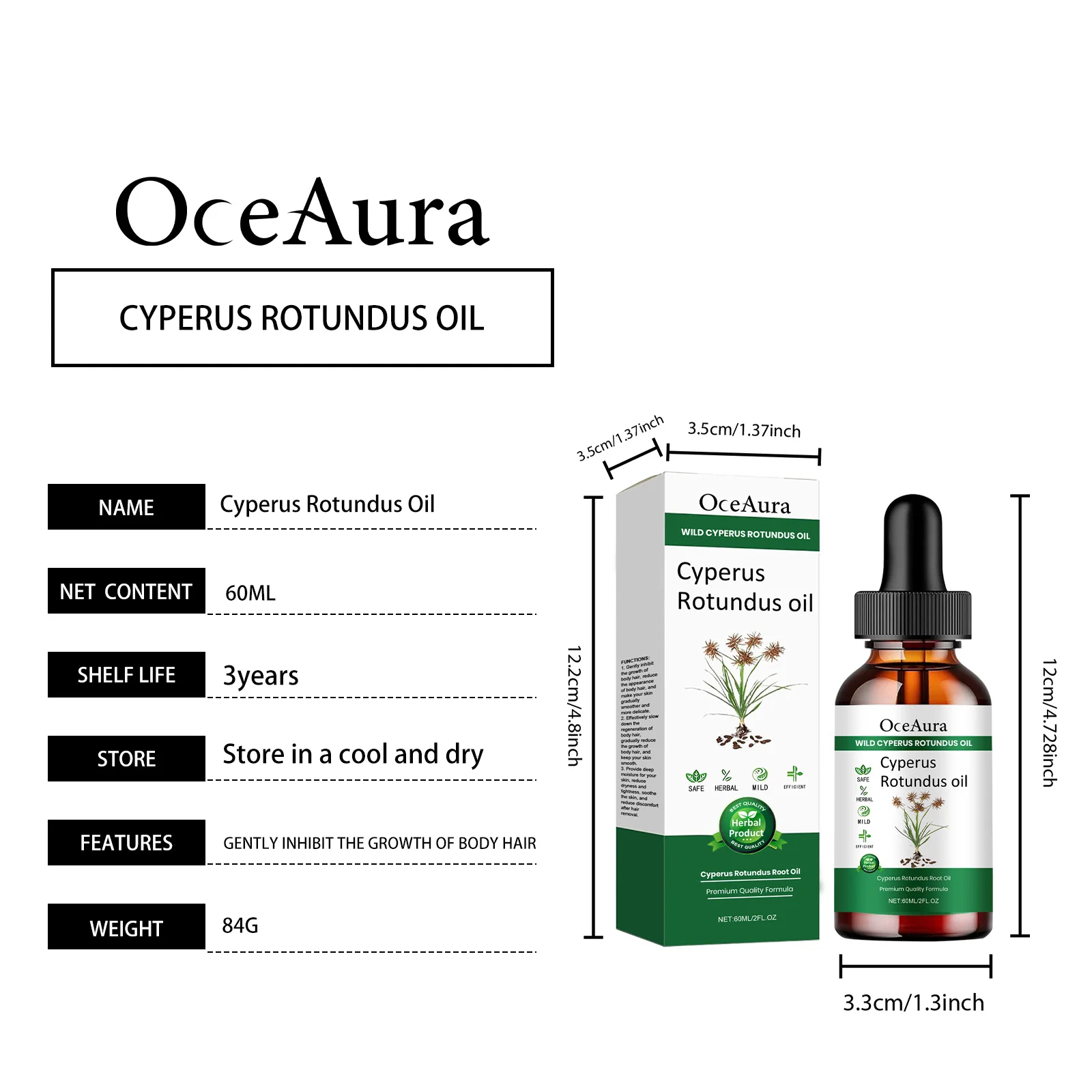 Gentle Plant Body Hair Removal Oil For Smooth And Tender Skin_voghion.com
