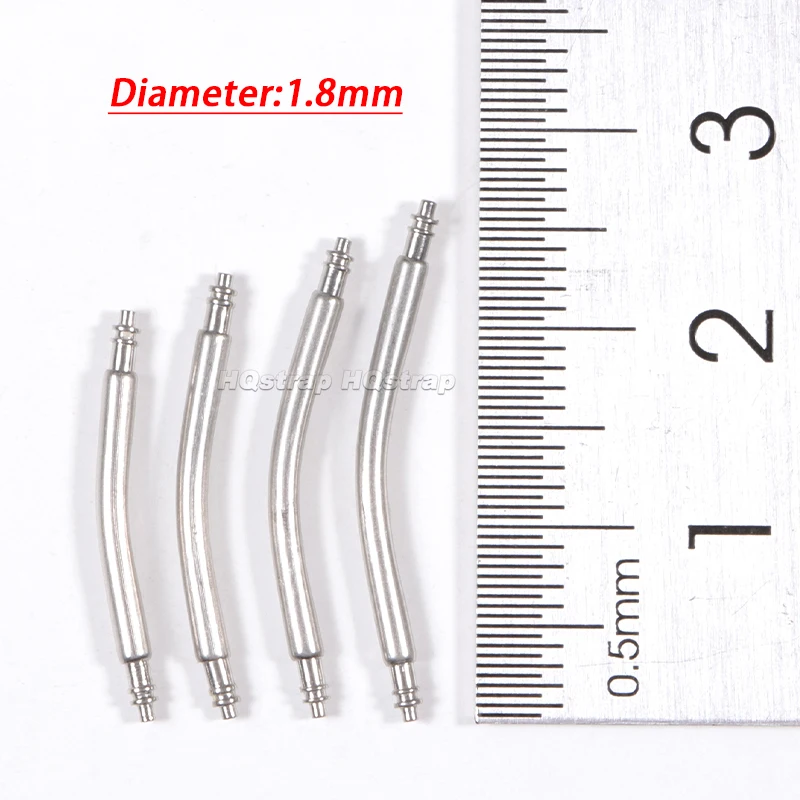 Premium Stainless Steel Curved Spring Bar Set - 10pcs