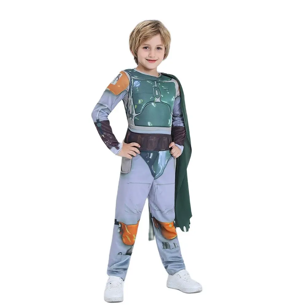 Costume Classico Boba Fett Per Bambini Mandalorian Dress Up Costplay Halloween