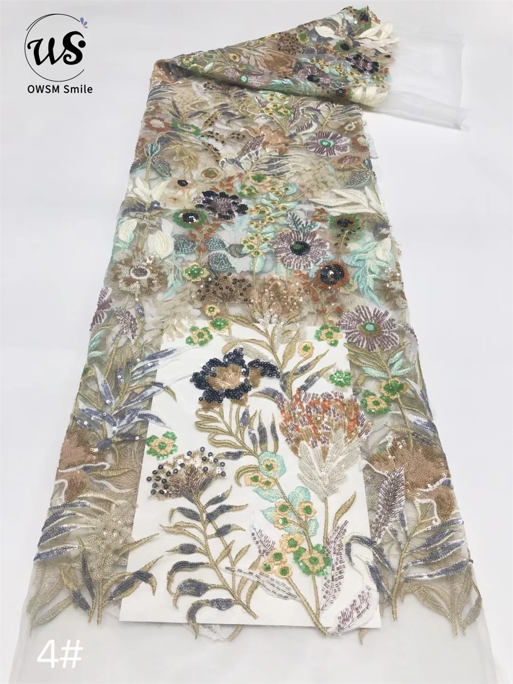 Twill Net With Beads Work With Elastic And Embroidery Sequence Work With Lace Border Top & Palazzo
