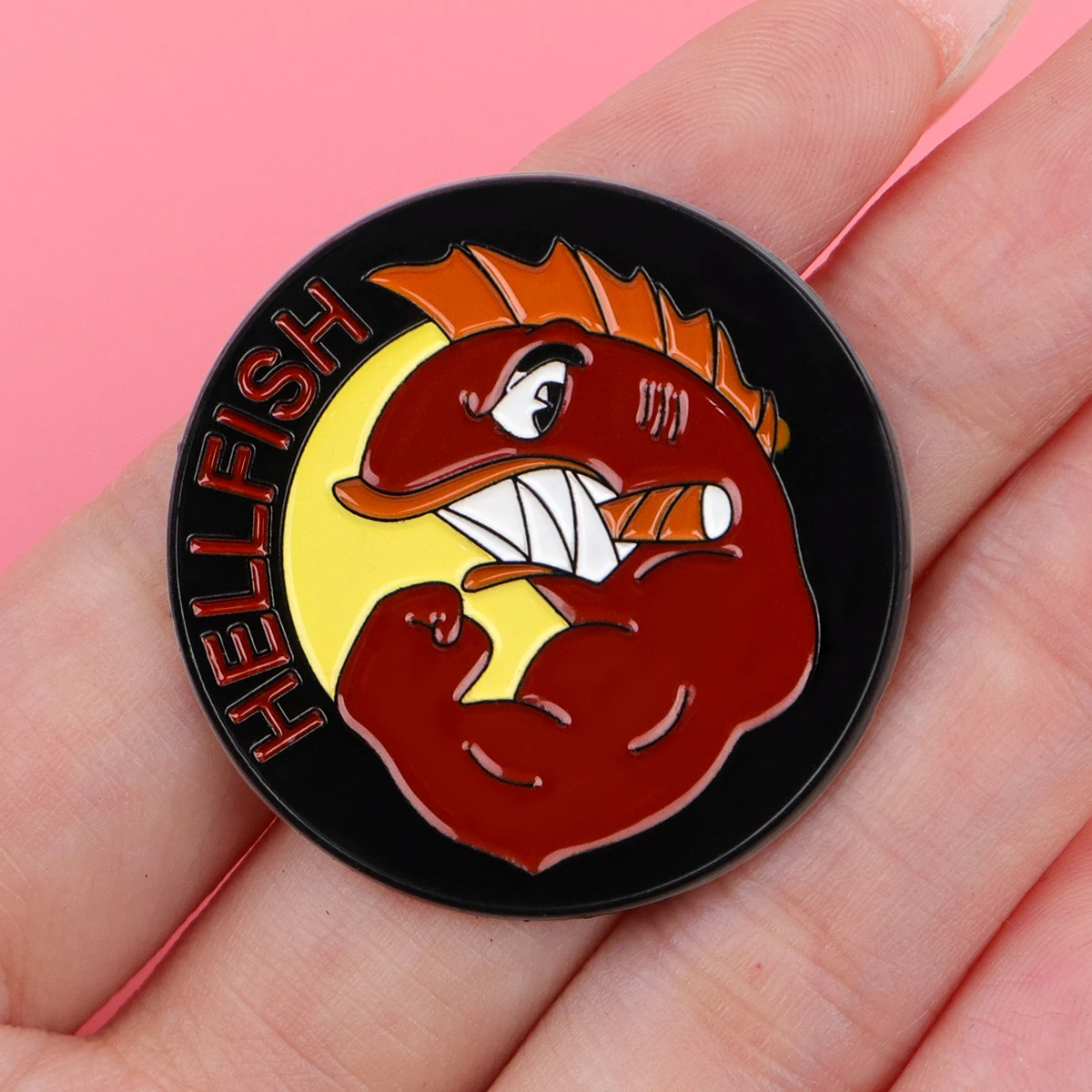 Cartoon Schwarze Katze Broschen Für Frauen Lustige Maus Emaille Pin Metall Abzeichen Schmuck Kleidung Rucksack Zubehör Freunde Geschenk – Detail 7