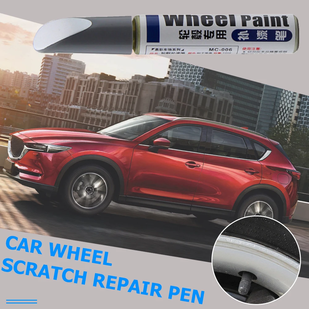 Car Scratch Remover Paint Scratch Repair Pen Waterproof Brush For Wheel Tyre Care