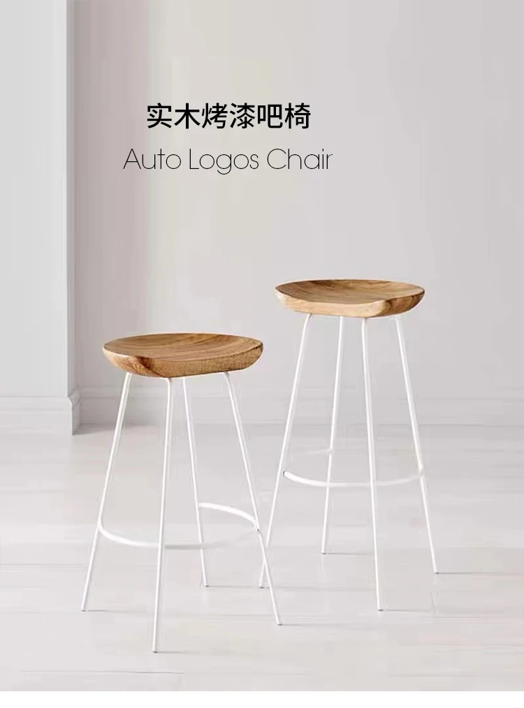 Wooden Cafeteria Gaming Chair Wooden Outdoor Bar Furniture High Luxury Living Room Salon Designer Tabouret Design Garden Cadeira