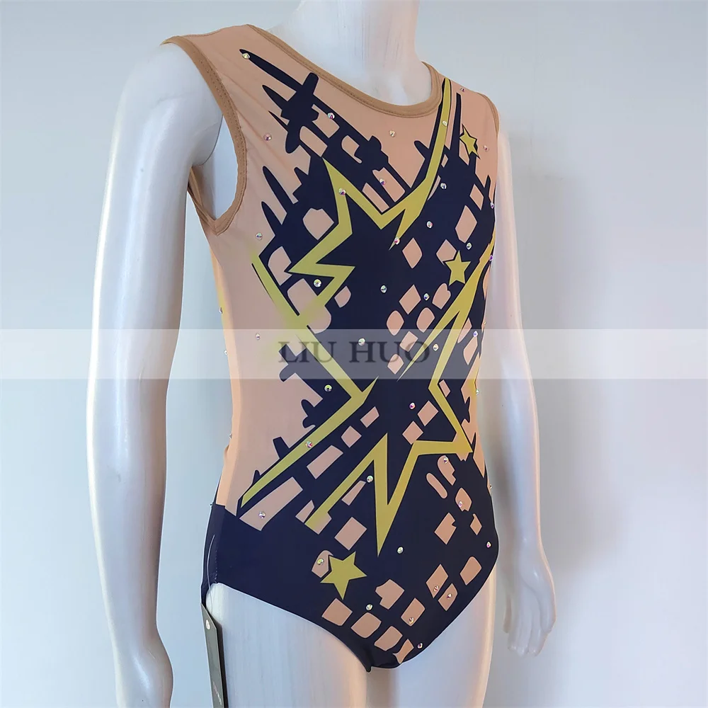 

LIUHUO Rhythmic Gymnastics Leotard Customize Adult Women Girl Costume Performance Competition Dance Dress Multicolour Teens Kids