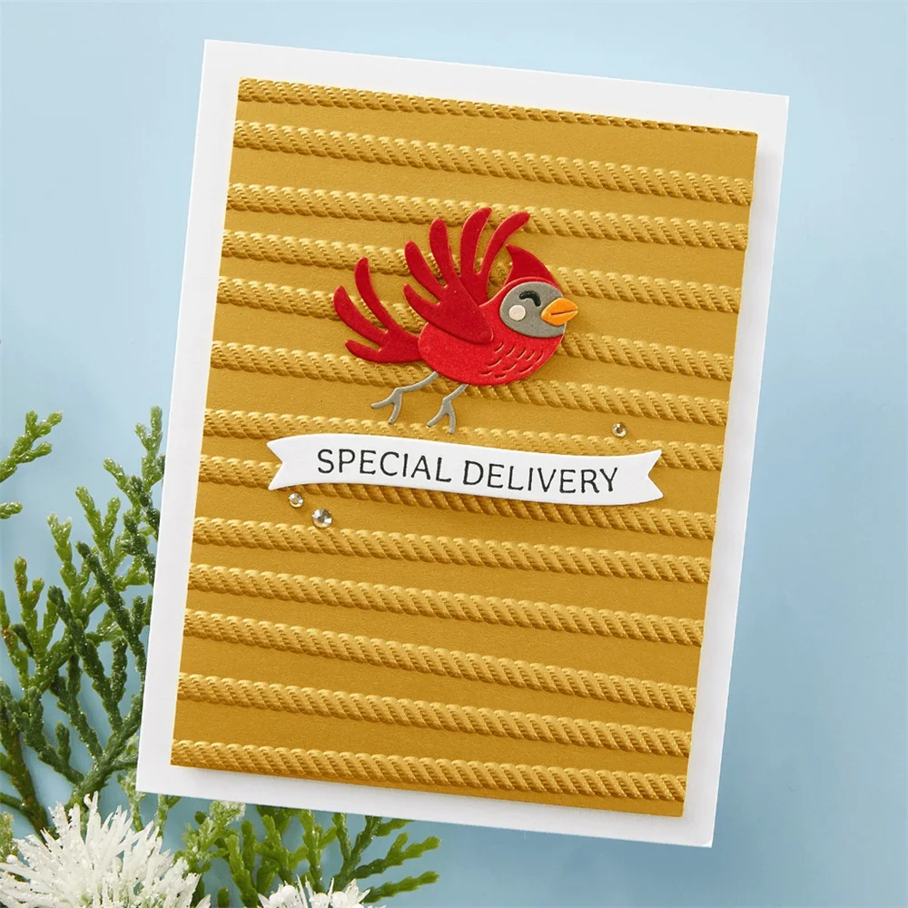 3D Embossing Folder Gird Iregular Line Light Ribbon Doodle DIY Christmas Scrapbooking Adding Texture Paper Crafts Stencil