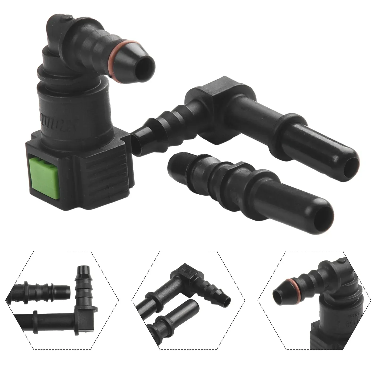 Car Fuel Line Hose Coupler Quick Release Connector SET