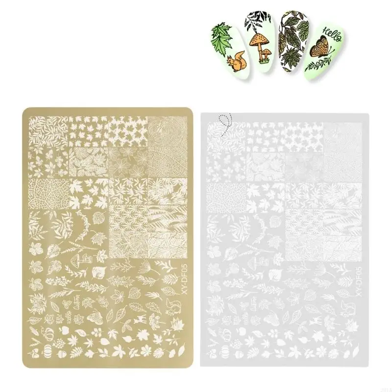 28TA Art Stamping Plate Stamp Template Plates Flower Manicures Images Plate